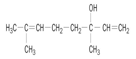 o linalol substância isolada do óleo de alfazema apresenta a seguinte fórmula estrutural